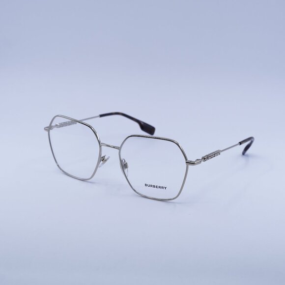 Burberry BE1381 1109 Eyeglasses Light Gold 56mm Geometric Frame - Picture 1 of 9